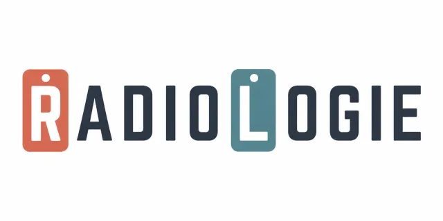Radiology / Radiologie Schriftzug-Sticker – modernes Design in Deutsch oder Englisch