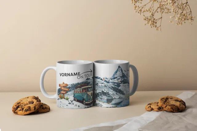 VW Bulli am Matterhorn
