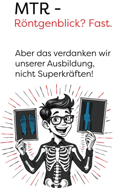 MTR „Röntgenblick? Fast.“ Sticker – wahlweise männliches oder weibliches Motiv
