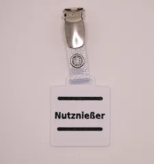 Nutznießer Ausweis-Clip – schlicht