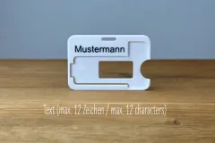 Individualisierter Tragerahmen nur Text