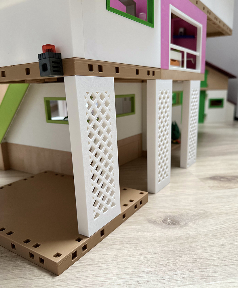 Stützpfosten in Kreuzform für Playmobil