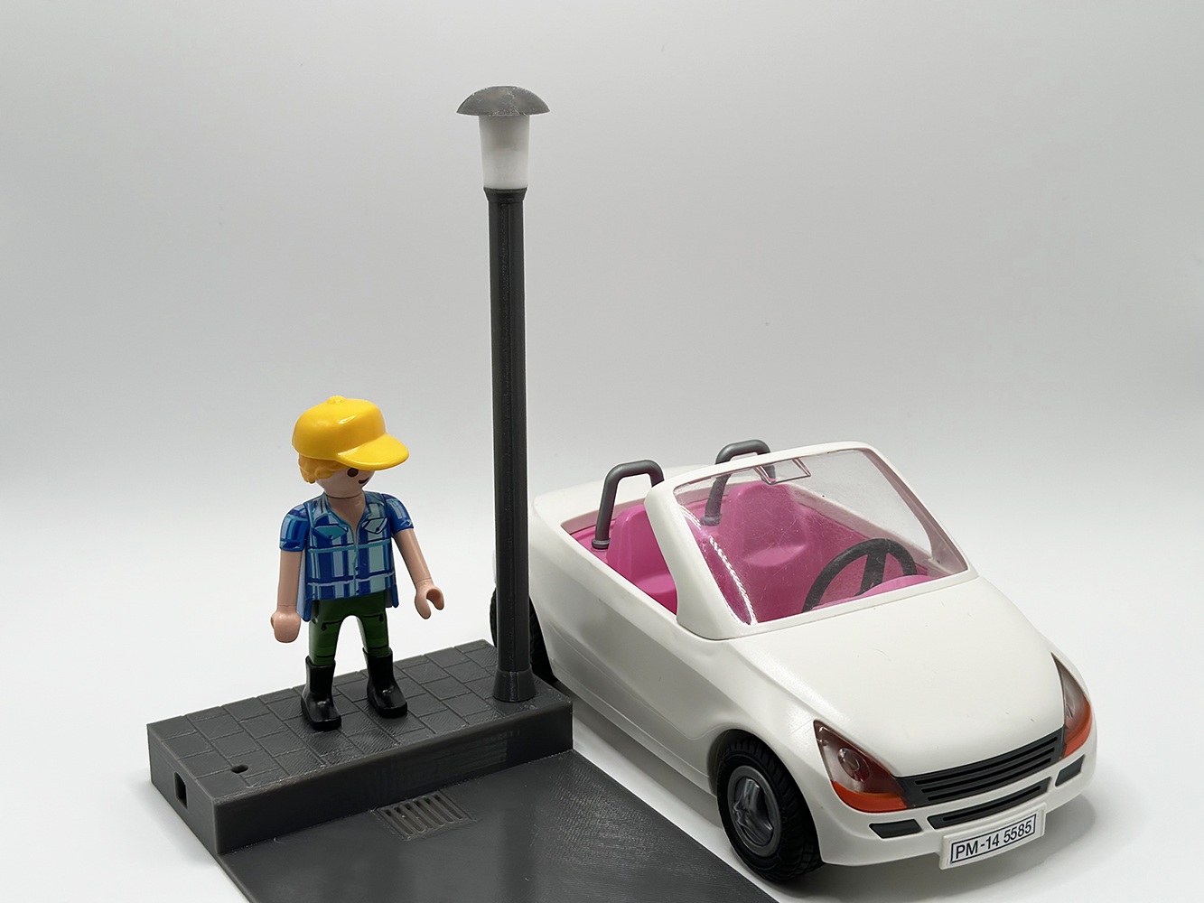 Playmobil Straßenlampe – Gerade, mit oder ohne LED
